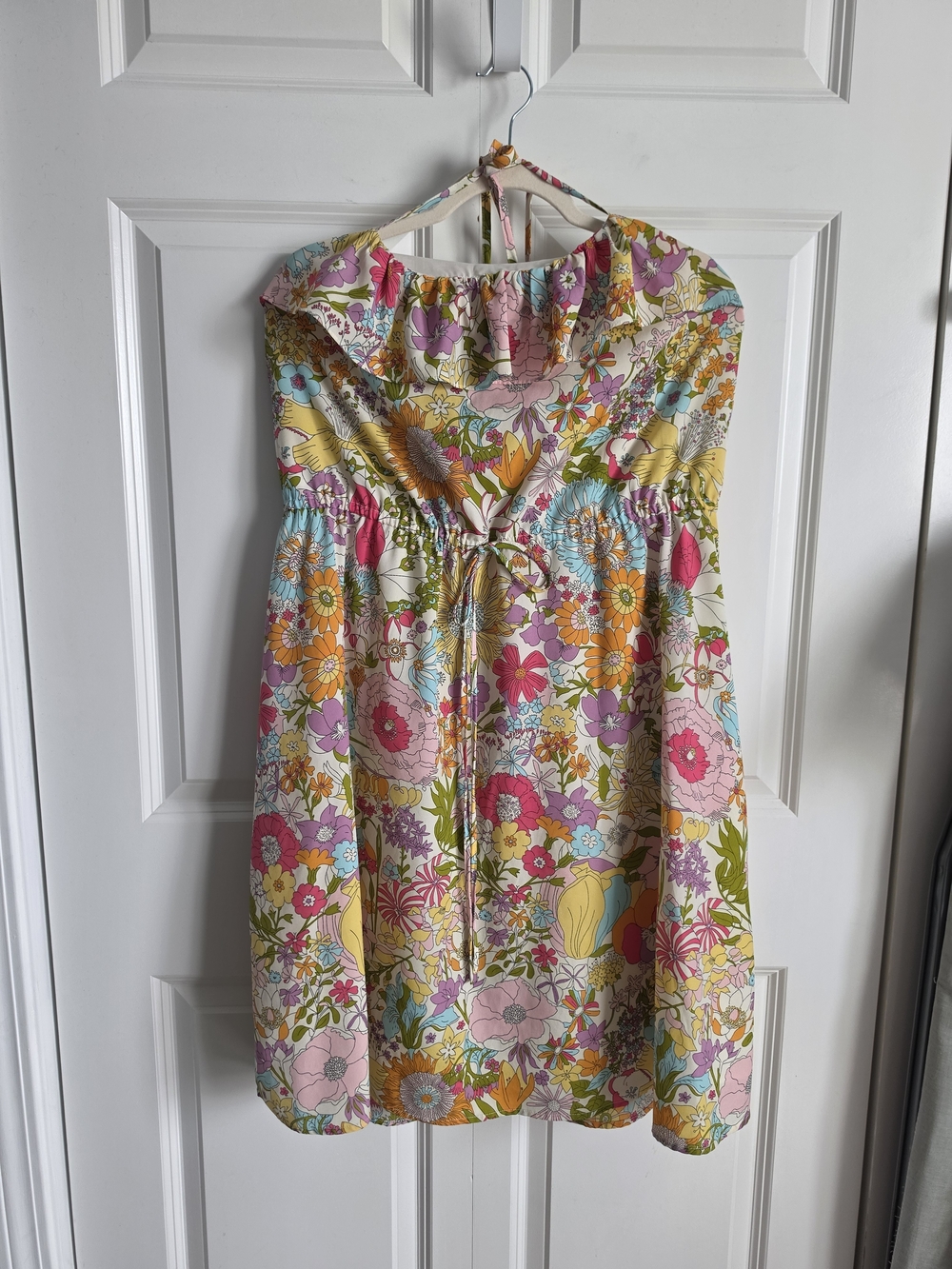 Floral Halter Sundress in Bright Multi